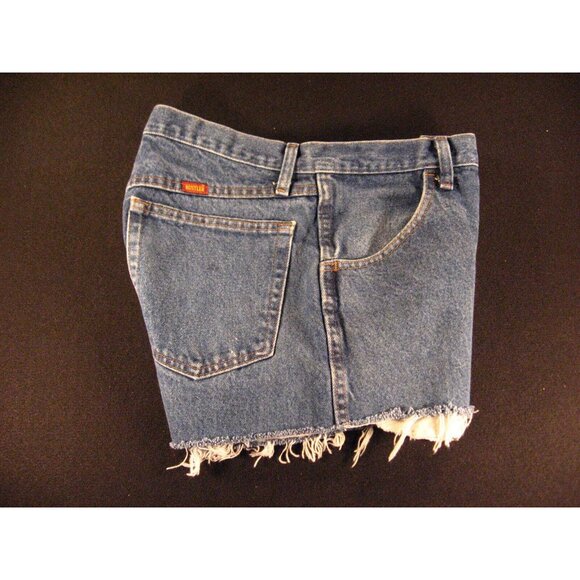 Rustler Womens CUTOFF JEANS SHORTS 32 x 34 Blue Daisy Dukes Cowgirl - Picture 3 of 9